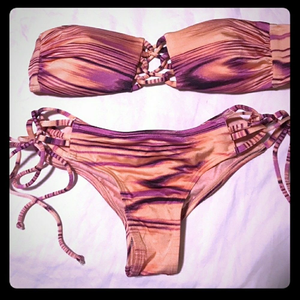 Victoria's Secret laced bandeau top